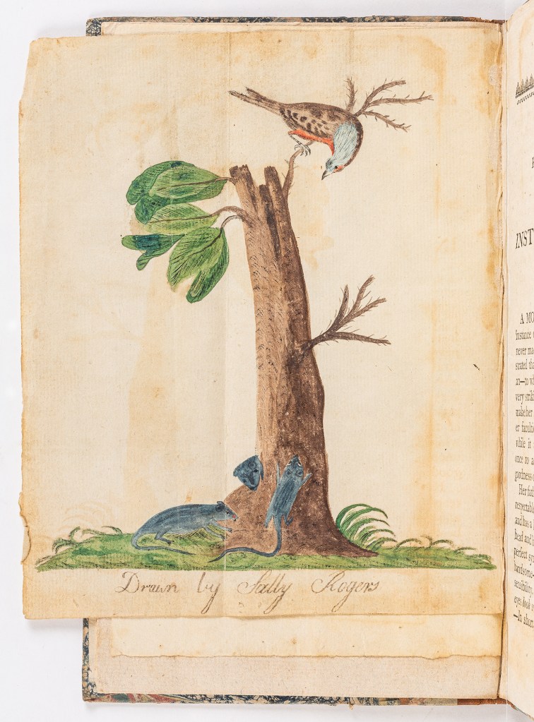 Watercolor in A Real Object of Charity. 1806. Paper, ink, watercolor. American Antiquarian Society. https://www.americanantiquarian.org/